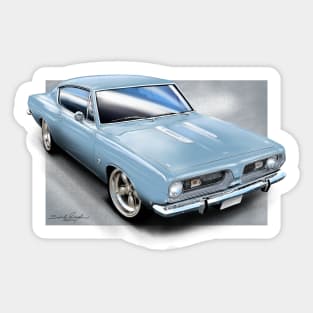 1968 Valiant Barracuda Sticker